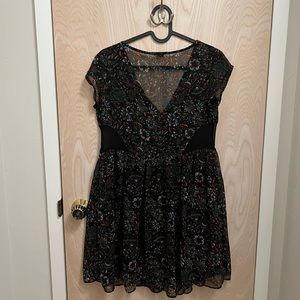Urban Outfitters ecote Babydoll Swing Floral Dress